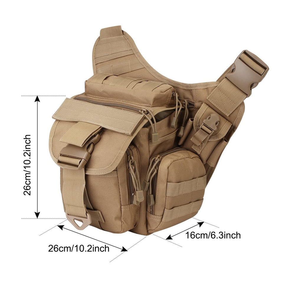 Front pocket open showing interior organization