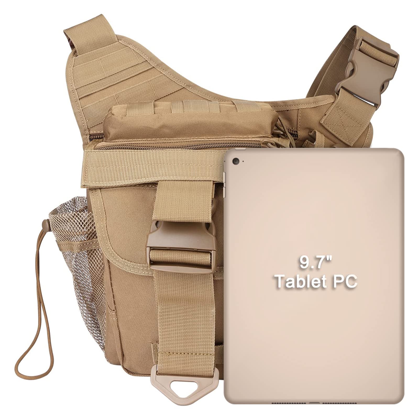Multi-compartment interior layout of the bag