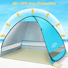 G4Free UPF50+ UV protection fabric shields from sun at the beach
