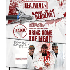 G5 Outdoors DeadMeat Broadhead blades extended for deep penetration