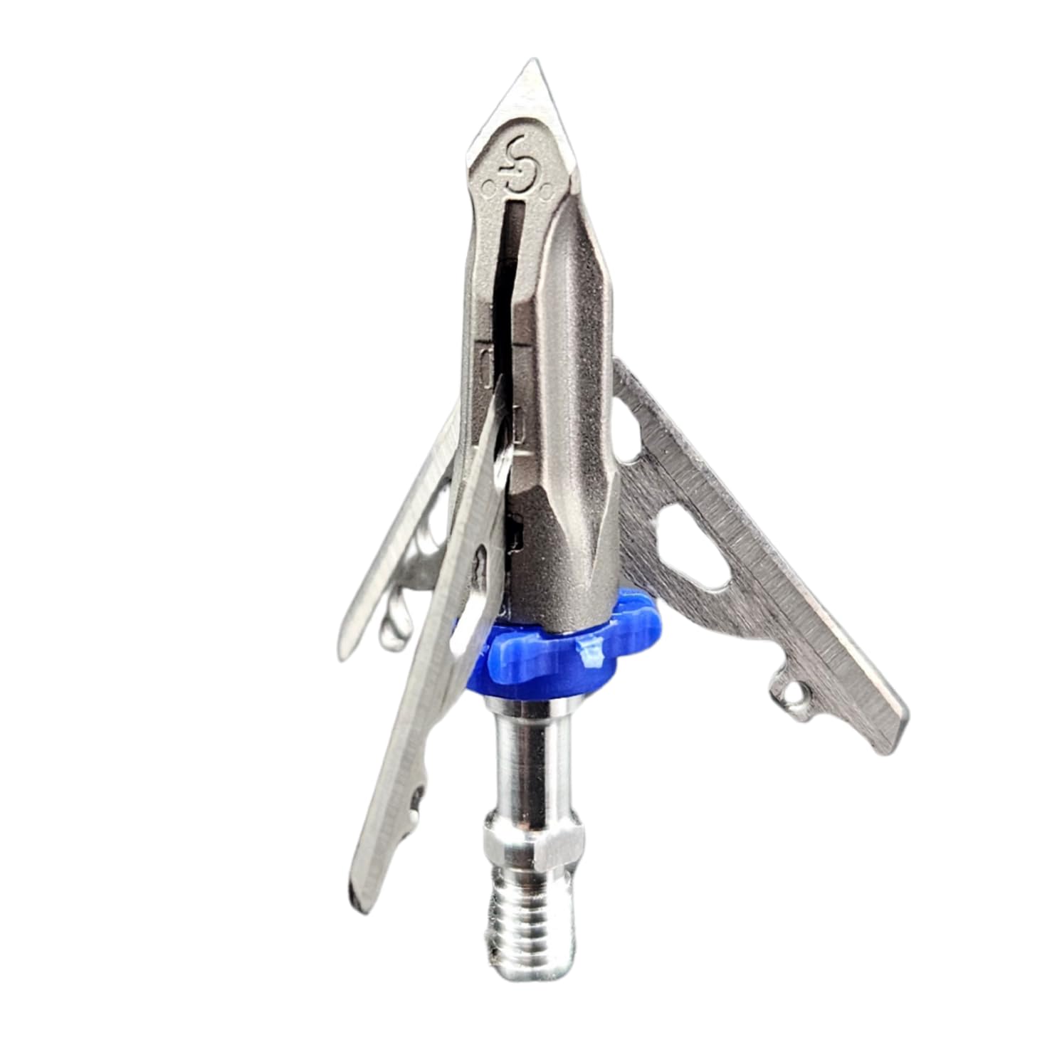 G5 Outdoors DeadMeat broadhead assembly with three blades ready for field accuracy.