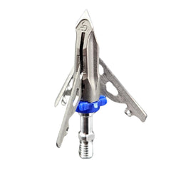 G5 Outdoors DeadMeat broadhead assembly with three blades ready for field accuracy.