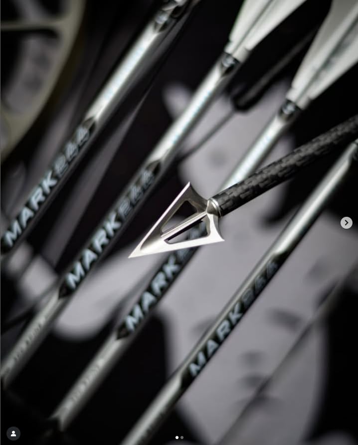 Montec spin-tested broadhead ensures balanced flight for steady accuracy.