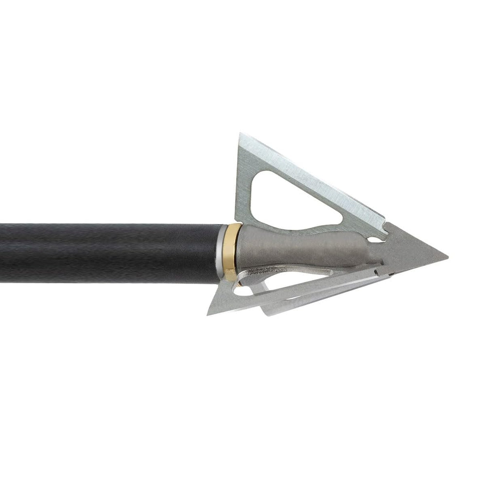 G5 Outdoors Striker V2 cutting diameter closeup shows 1.25-inch wound-channel potential