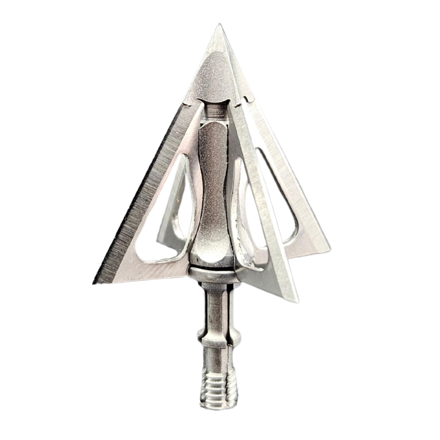 G5 Outdoors Striker X broadhead blade close-up showing ultra-sharp edges for clean cuts.