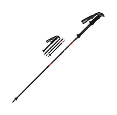 Gabel FR-3 EF trekking poles folded to 37 cm for compact backpack storage