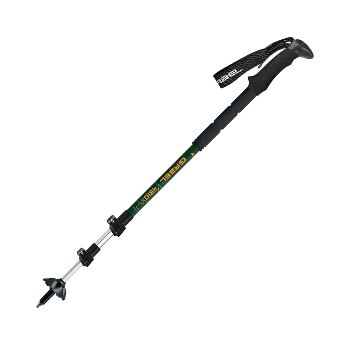 Gabel Mont Blanc Tour Lite trekking pole Moss extended length supports varied terrain