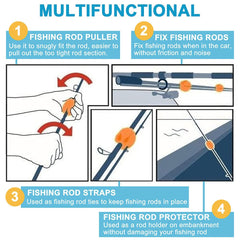 Gaderth egg-shaped rod holder closeup protects delicate rods with silicone