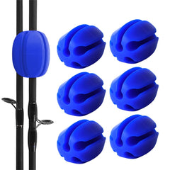Gaderth 6-piece rod holder straps blue securing multiple rods safely