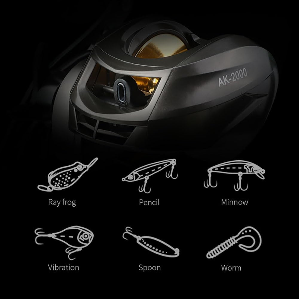 Gaderth baitcasting reel 12 bearings deliver ultra-smooth retrieves.