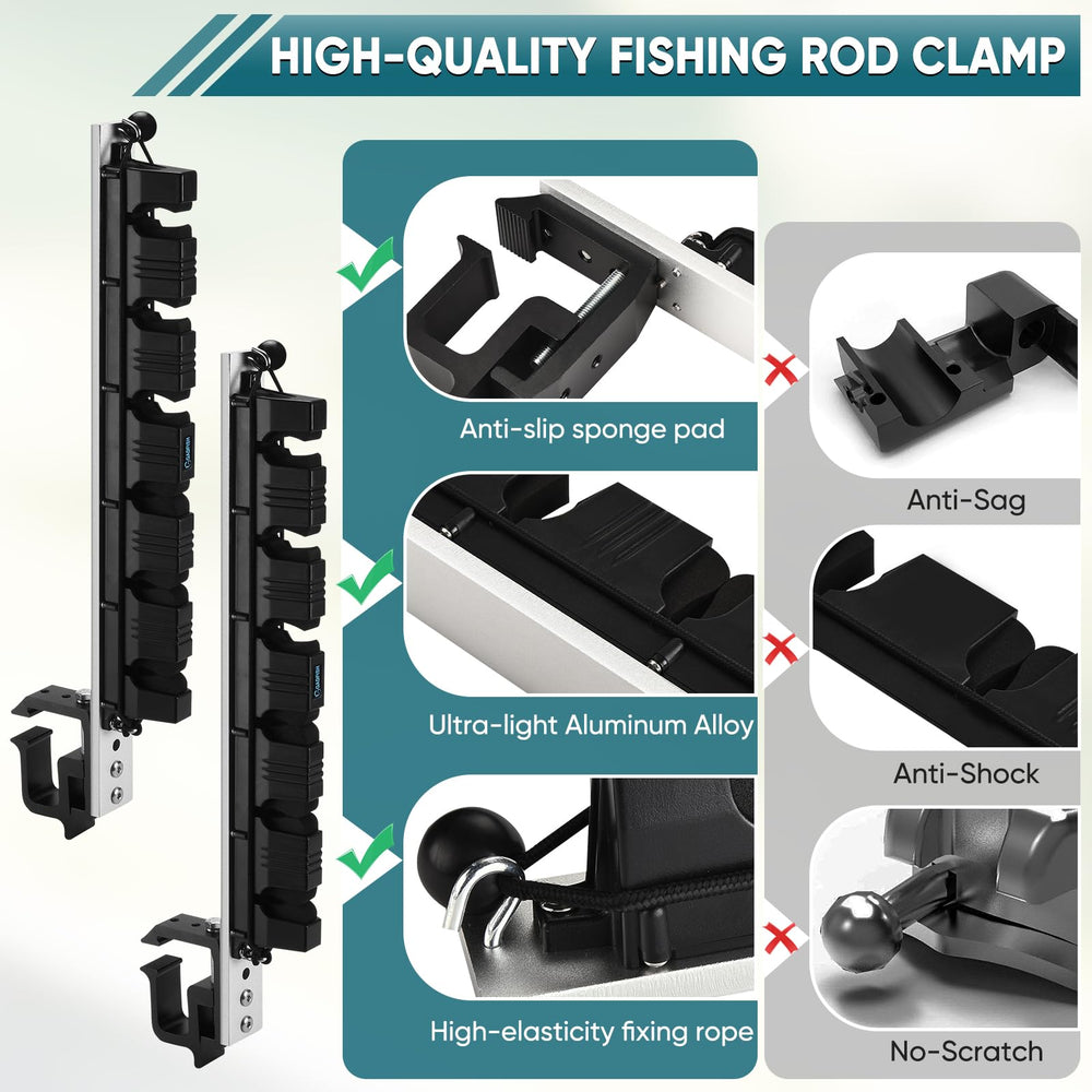 GADFISH rod holder fitting a broad range of trucks for versatile setups.
