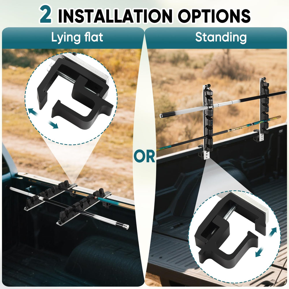 GADFISH safety design with rubber band protection to prevent rod drops.