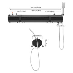 gaebeoih 7.93-gallon water tank for long-lasting camping showers