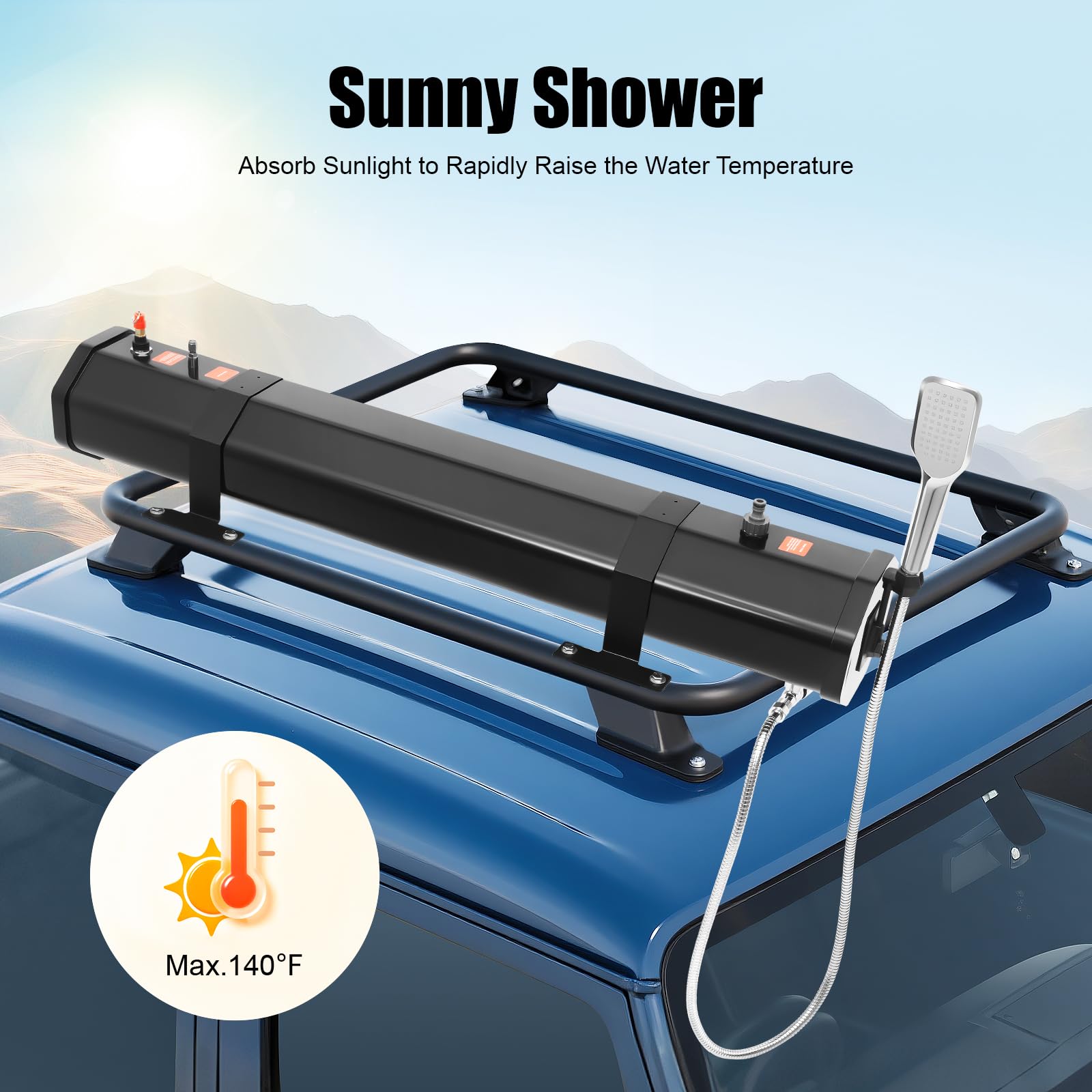 gaebeoih solar-heating exterior for warm showers on demand