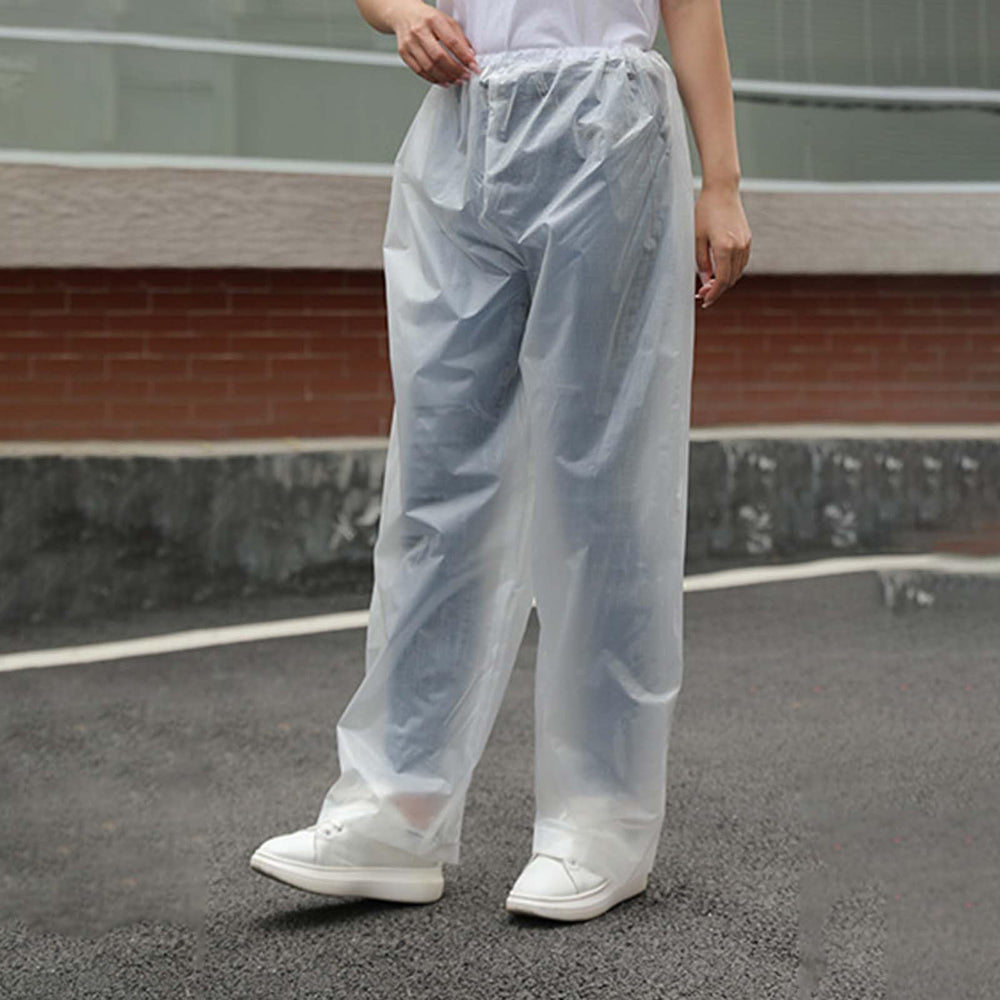 Gaexia rain pants in Clear shade suit urban rain wear and easy coordination