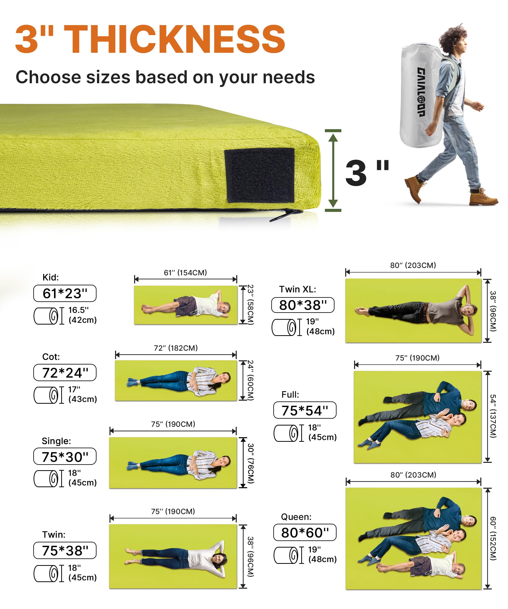 Gaialoop camping mattress in tent setup demonstrates versatile outdoor use and quick comfort.