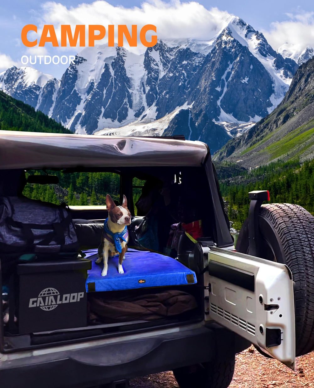 Gaialoop camping mattress in tent for outdoor use