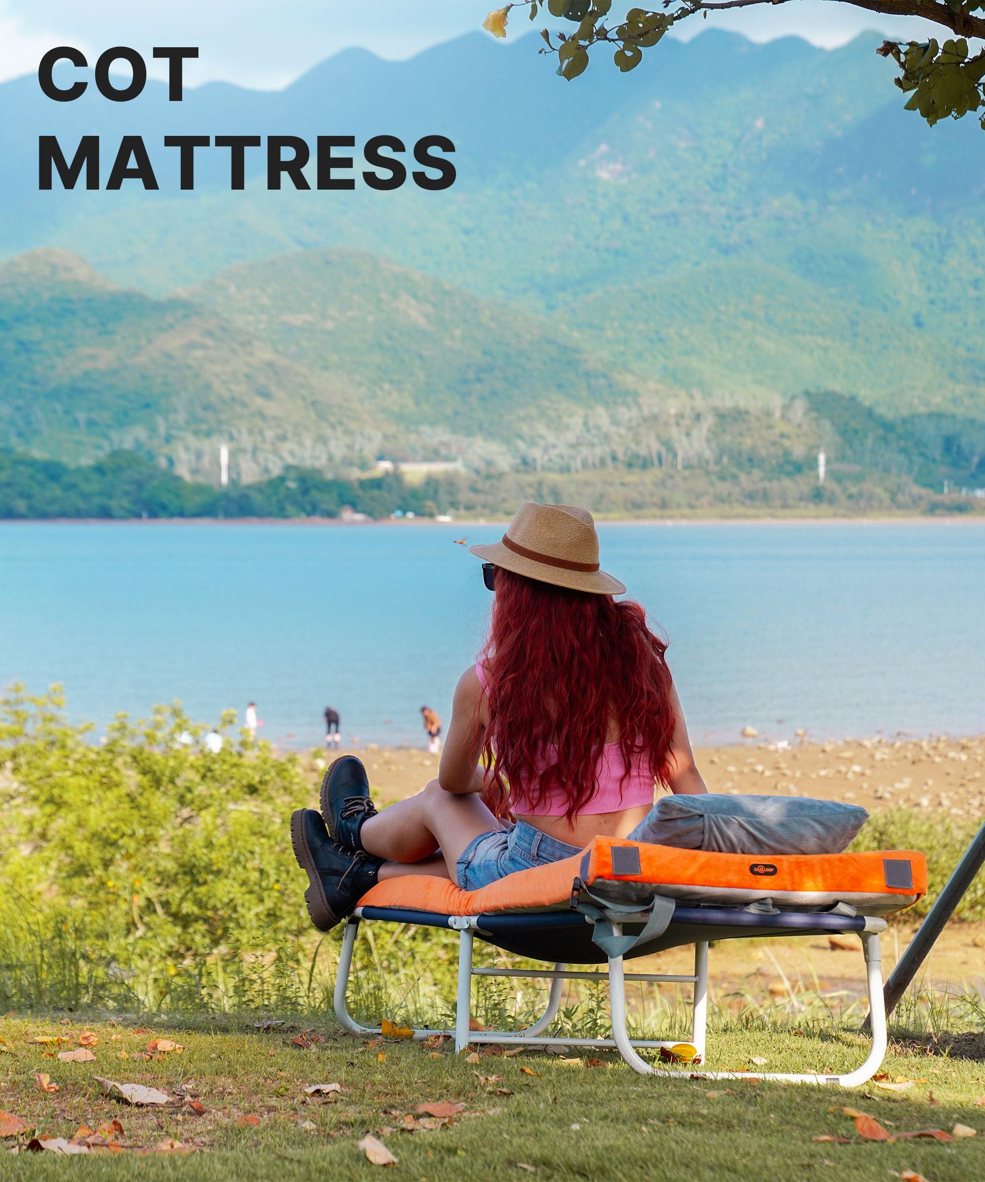 Gaialoop camping mattress with removable waterproof cover for easy cleanup