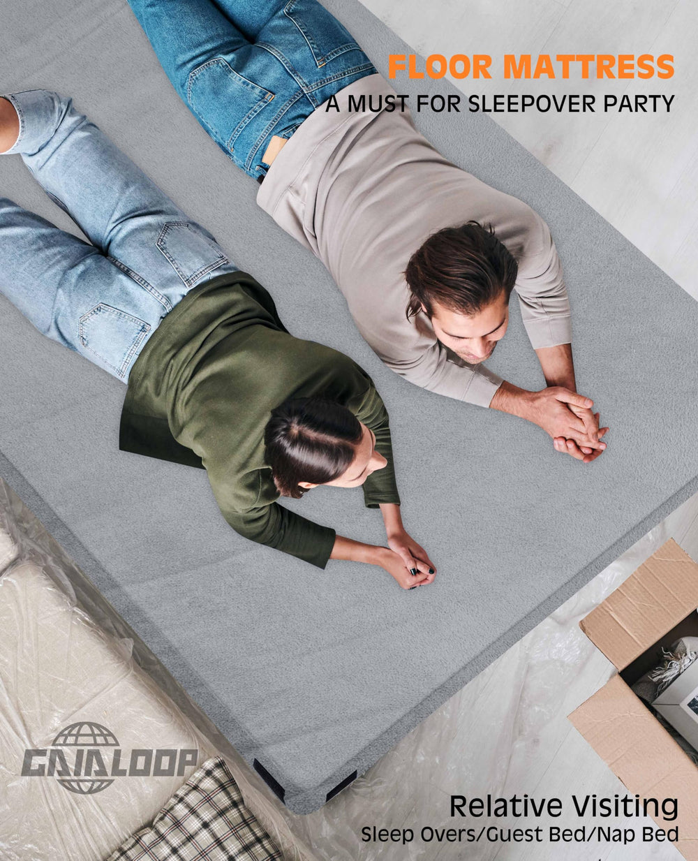 Gaialoop carrying case with straps for roll-up portability.