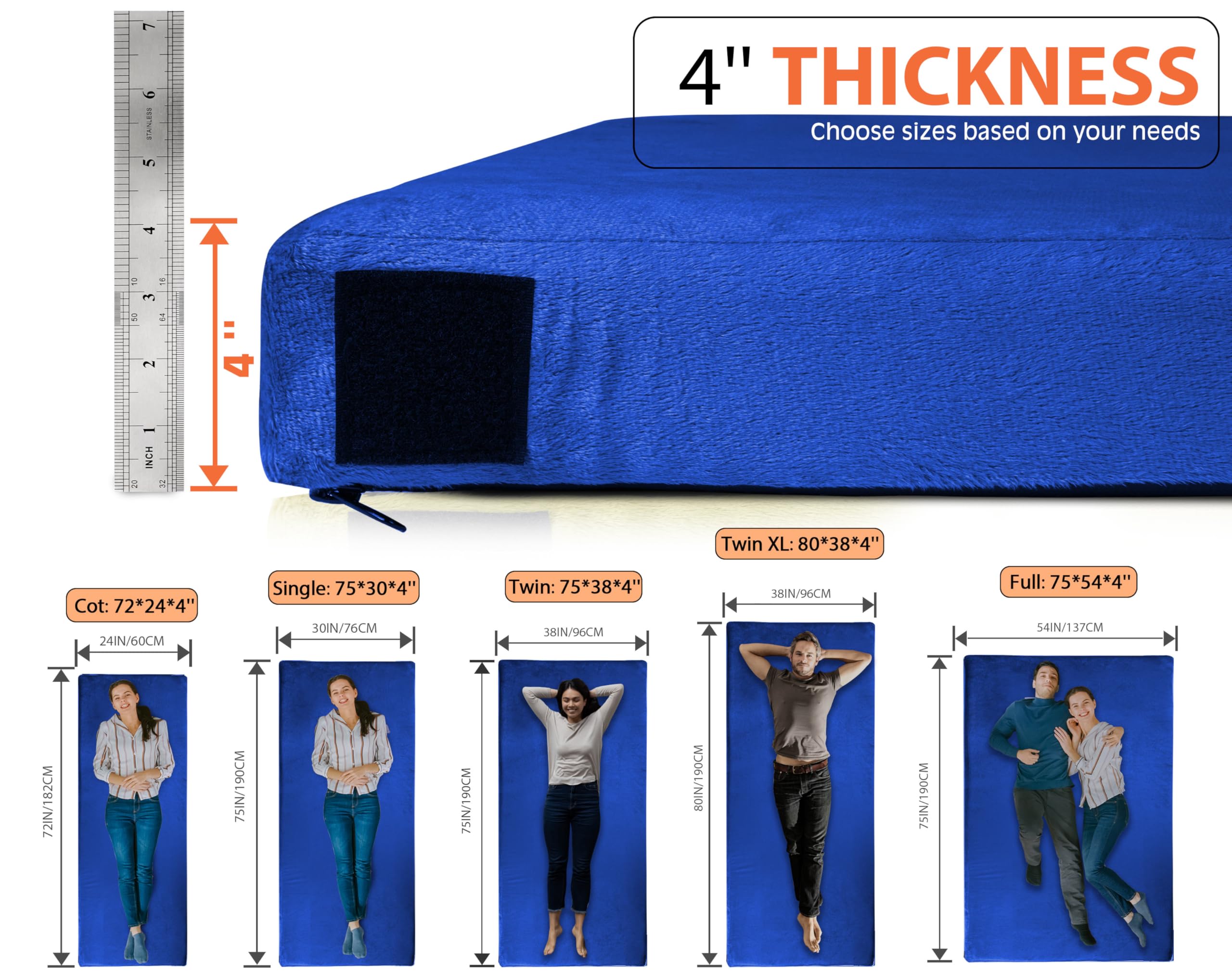 Gaialoop compact travel mattress rolls easily for storage and transport.
