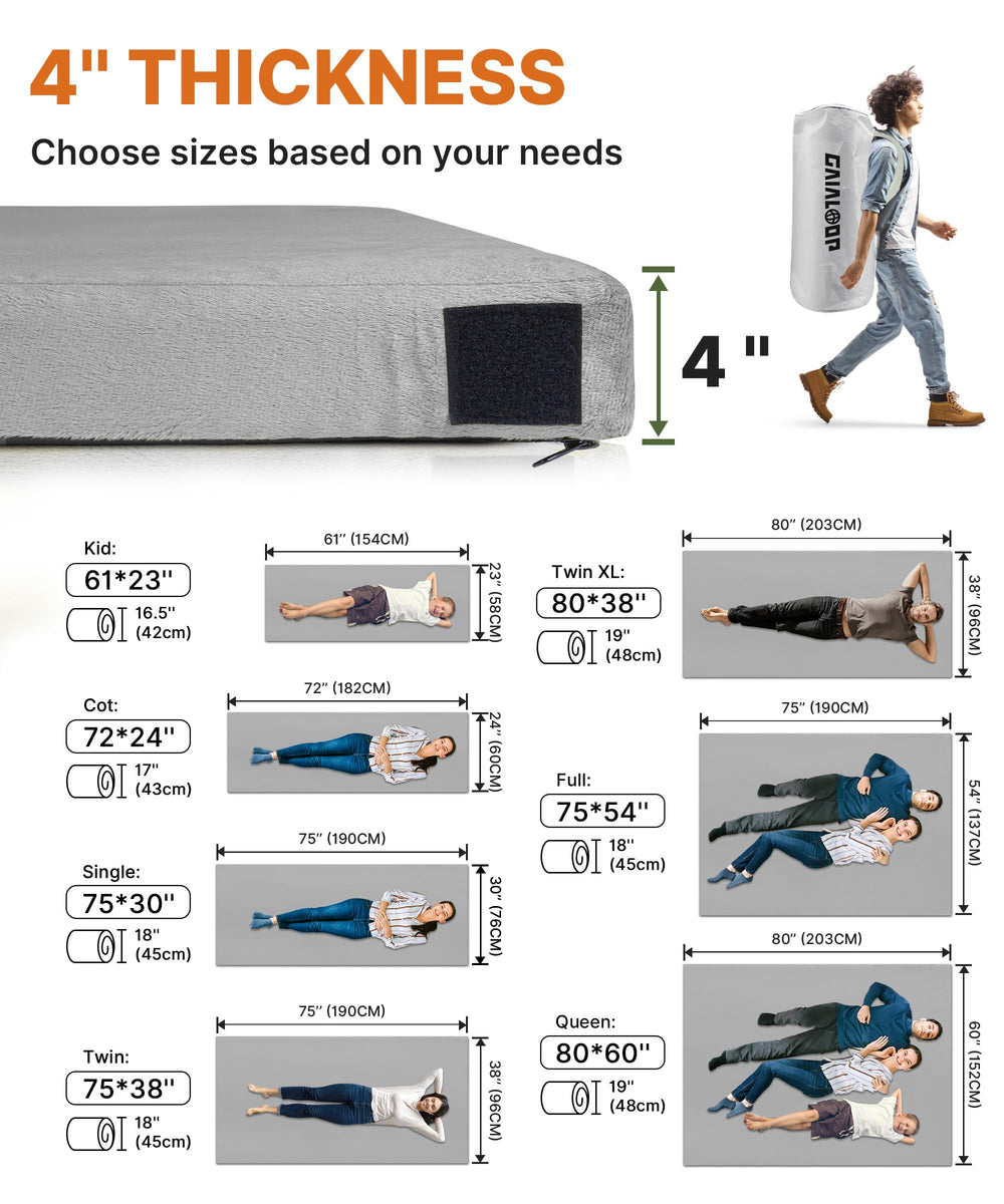 Gaialoop mattress on a cot demonstrates versatile use for cot or couch comfort.