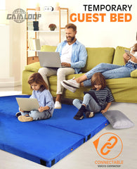gaialoop memory-foam camping mattress washable cover in action for easy cleaning