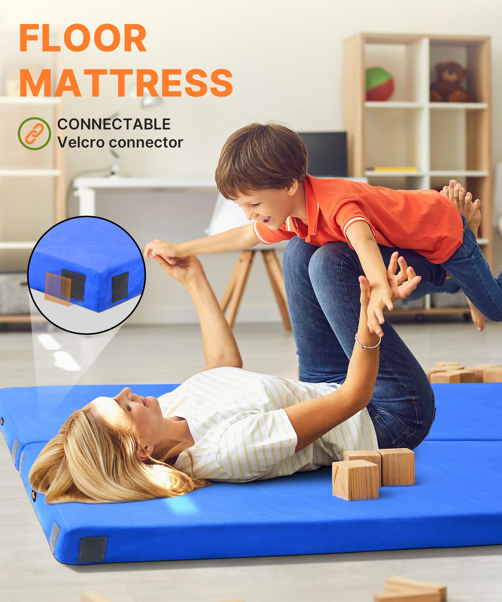 Gaialoop memory foam pad close-up shows soft contouring and high-density support for outdoor comfort
