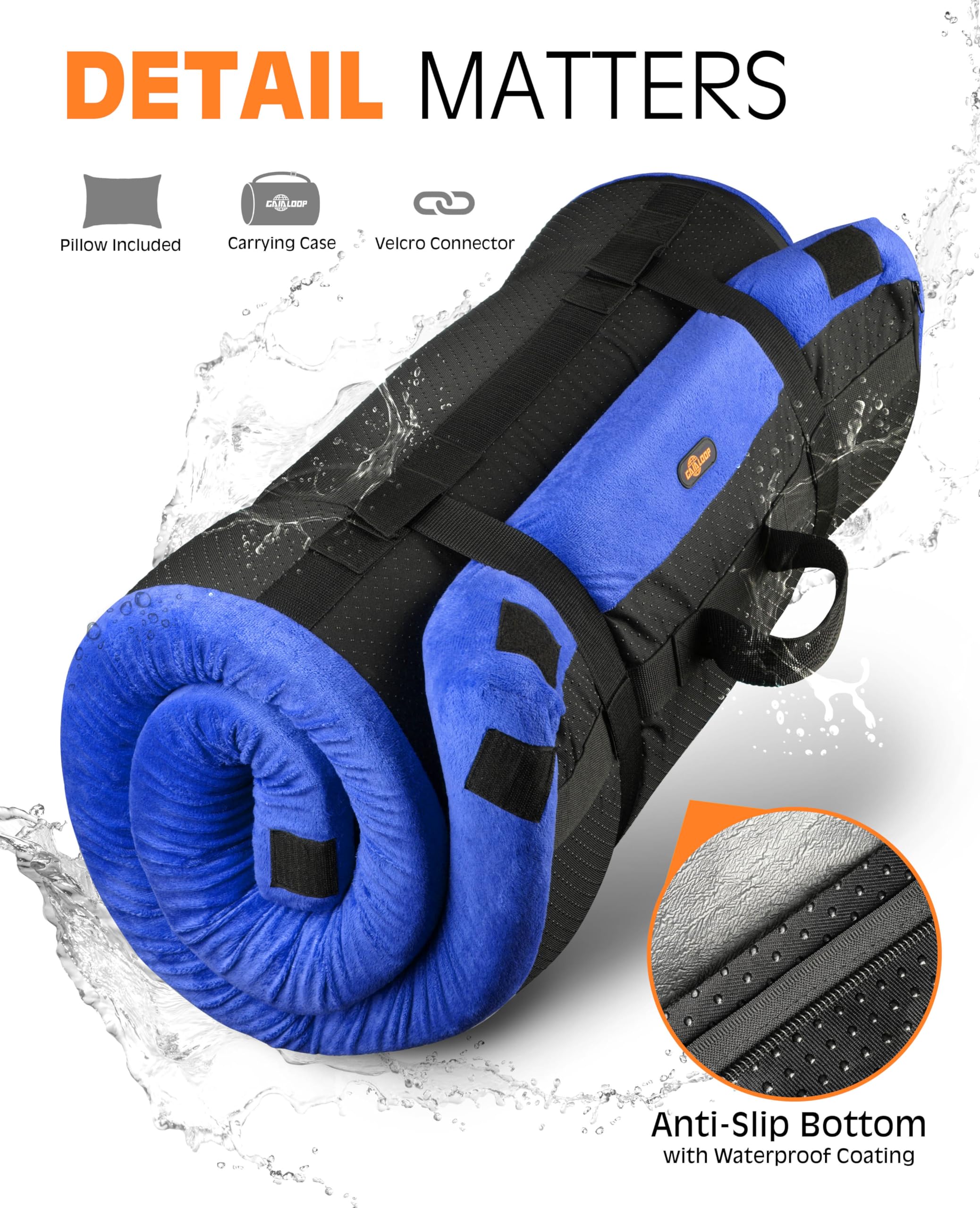 Gaialoop outdoor camping mat on tent floor shows versatile ground padding
