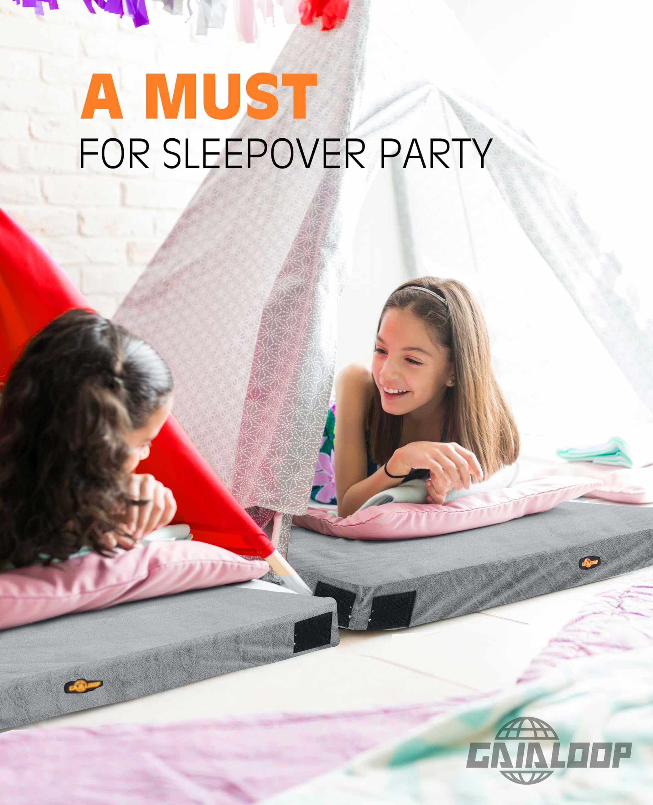 Gaialoop portable travel mattress ready for road trips in a vehicle
