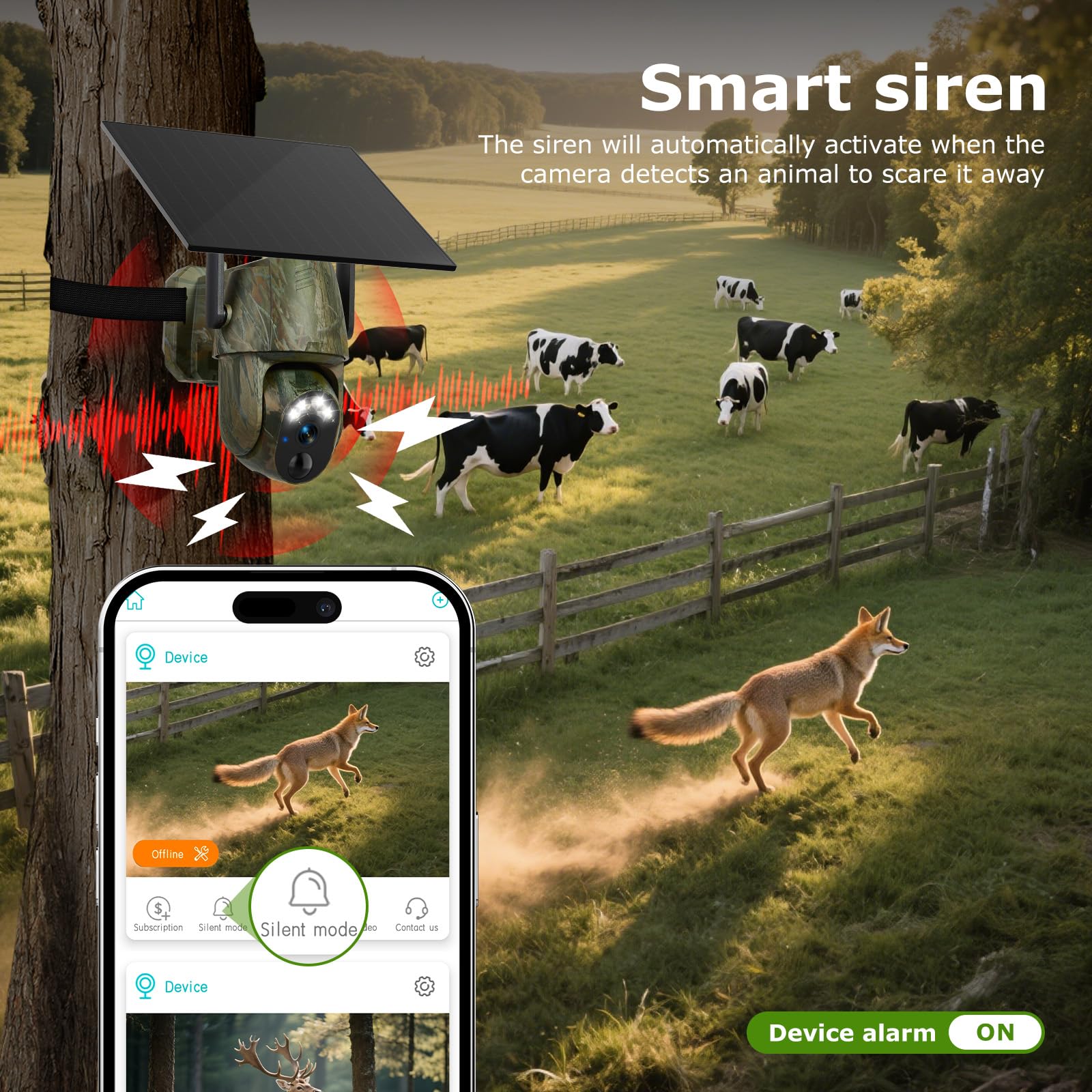 Gailos 4G LTE trail camera camping use scenario for campsite security.