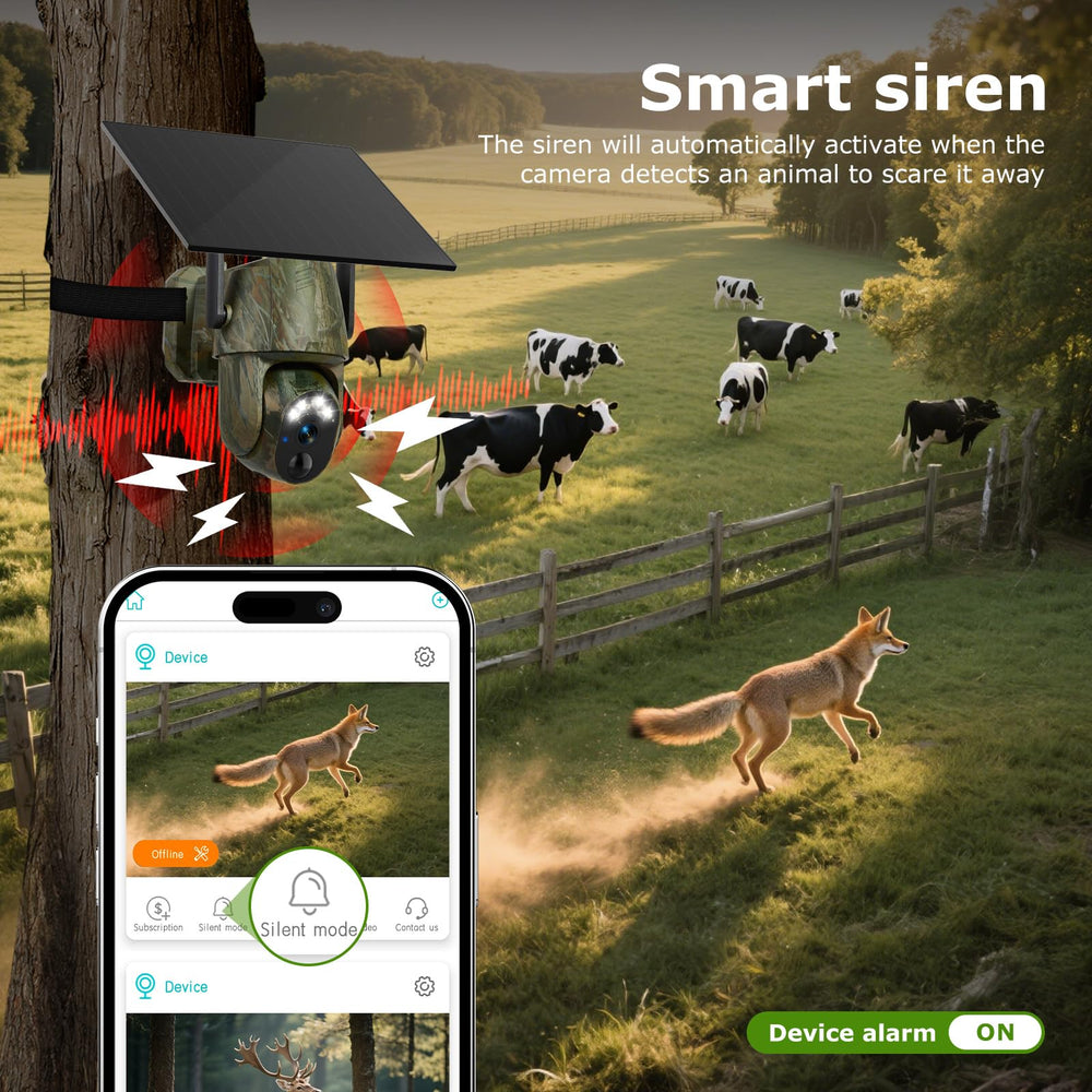 Gailos 4G LTE trail camera camping use scenario for campsite security.