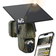 Gailos 4G LTE trail camera front view with built-in SIM for remote monitoring.