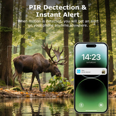 Gailos 4G LTE trail camera solar panel powering long remote use.