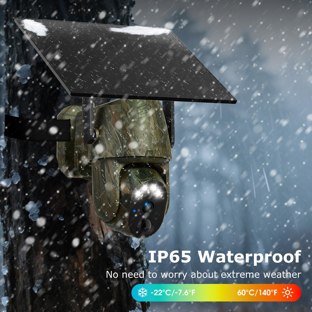 Gailos 4G LTE trail camera IP65-rated weather protection in harsh conditions.