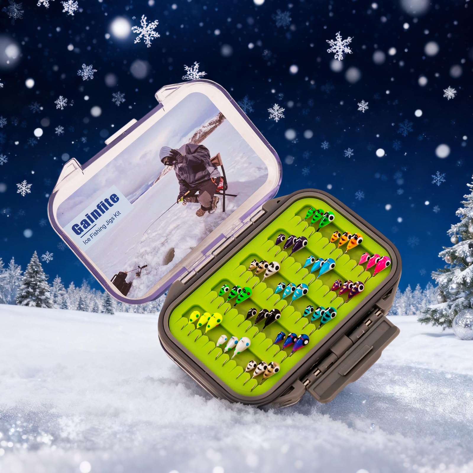 Gainfite ice fishing kit gift-pack presentation for anglers