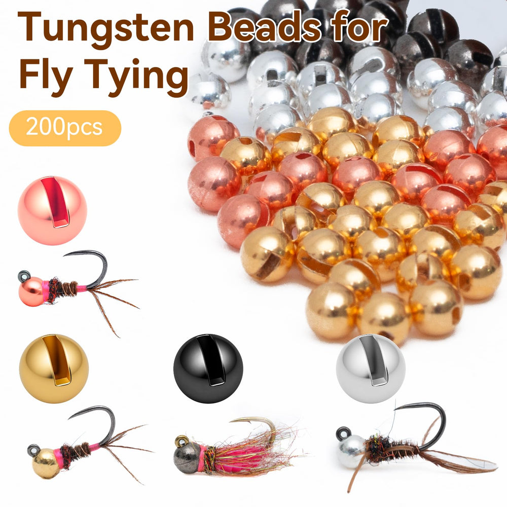 Gainfite tungsten beads 2.8mm silver close-up boosts flash for low-light fishing.