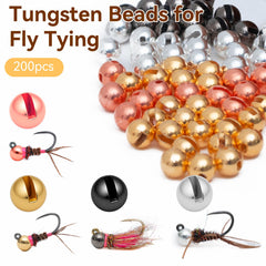 Gainfite tungsten beads 2.8mm silver close-up boosts flash for low-light fishing.