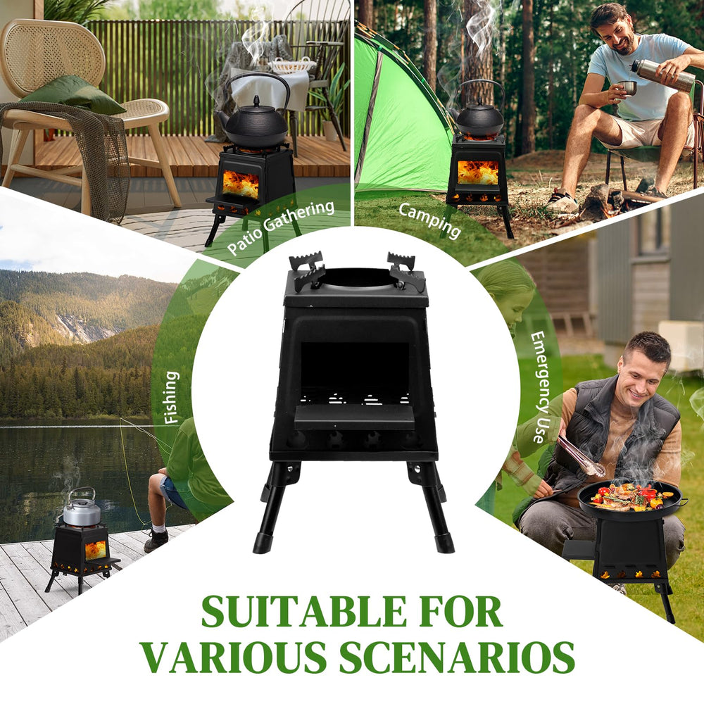 Gainvieyee compact stove fits backpacks for lightweight trips