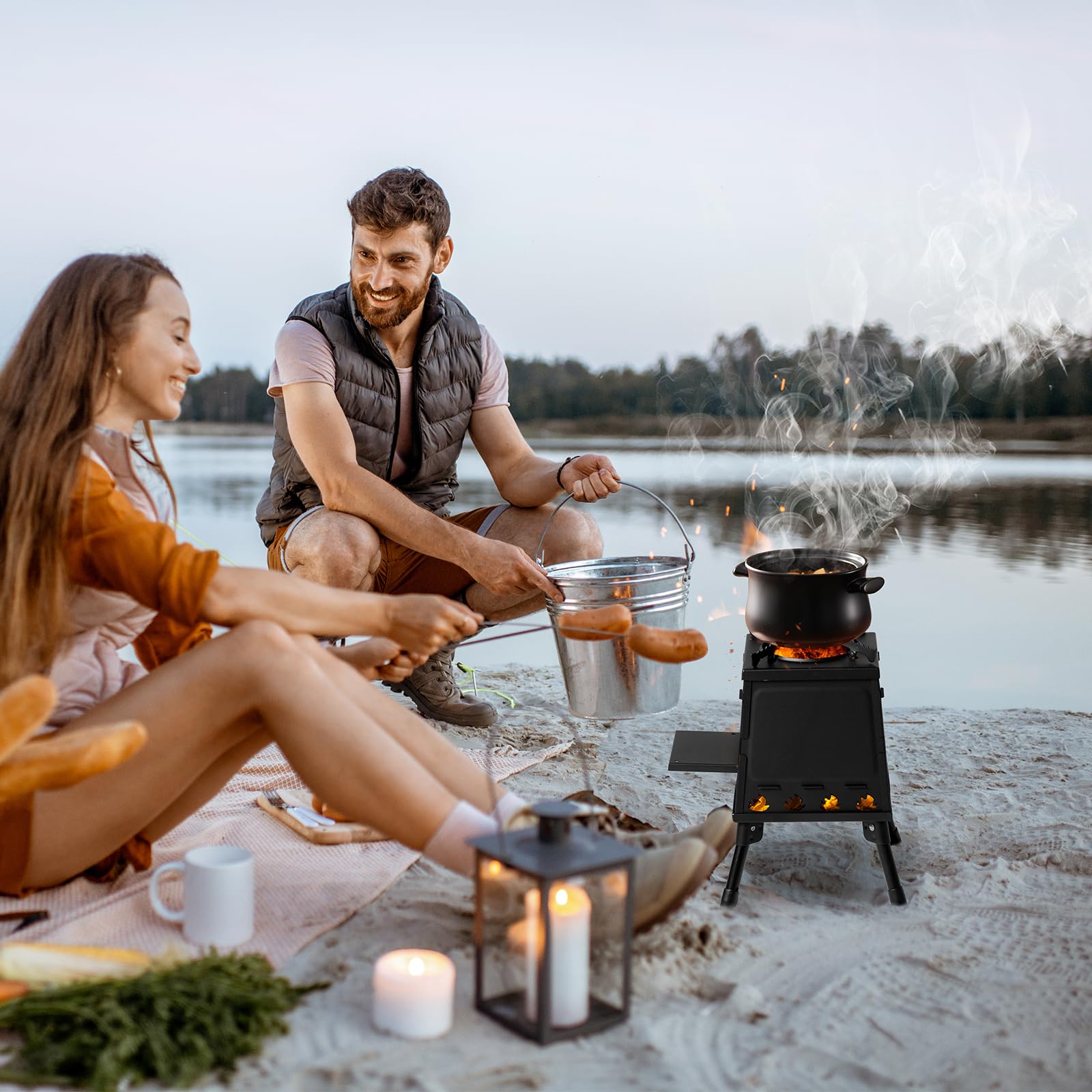 Gainvieyee open top cooking design supports various pots and pans