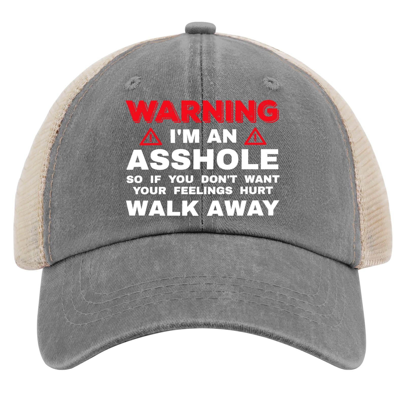 galagro I'm A Assholes Walk Away Hat mesh back detail for ventilation