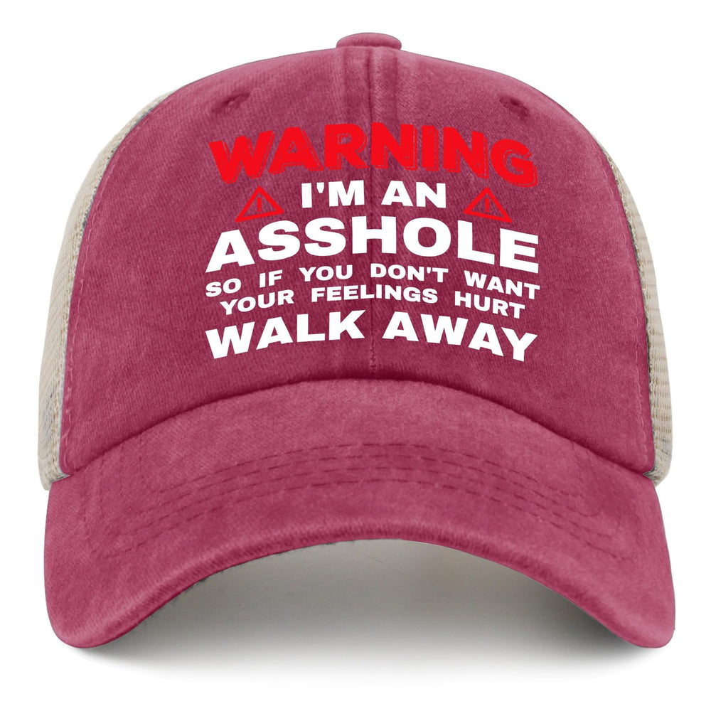 Galagro pink novelty trucker hat with bold message for casual wear
