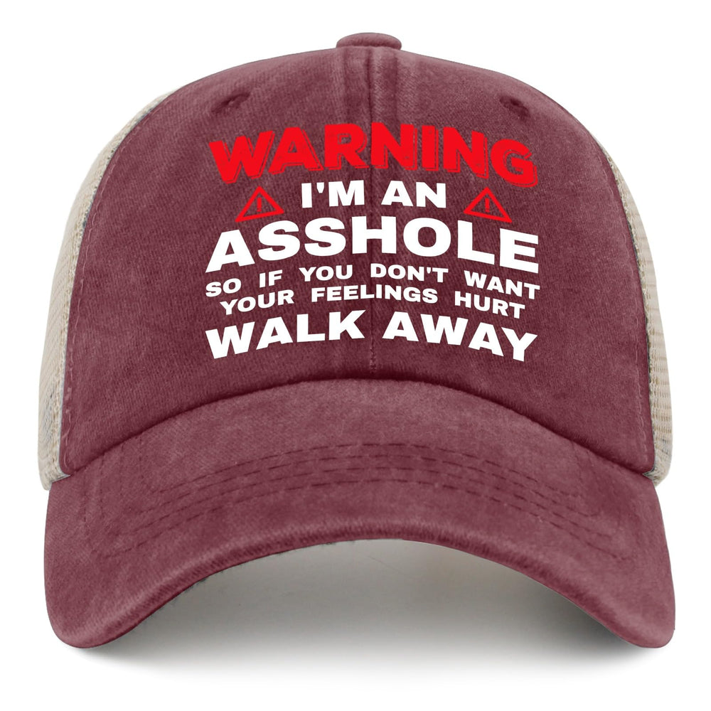 galagro Walk Away Hat front view, breathable mesh for summer comfort