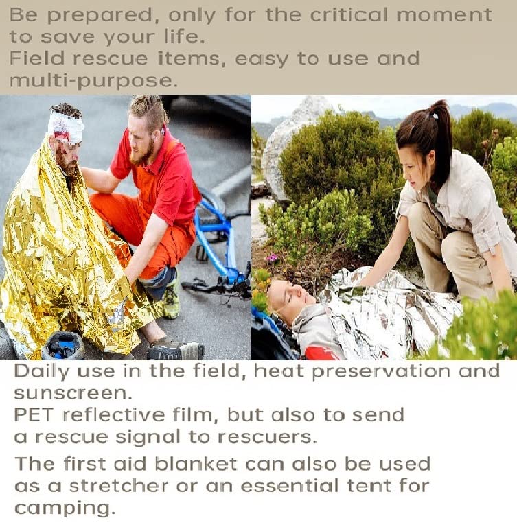 GALAXYLENSE emergency Mylar blanket unfolded layout provides compact warmth in emergencies.