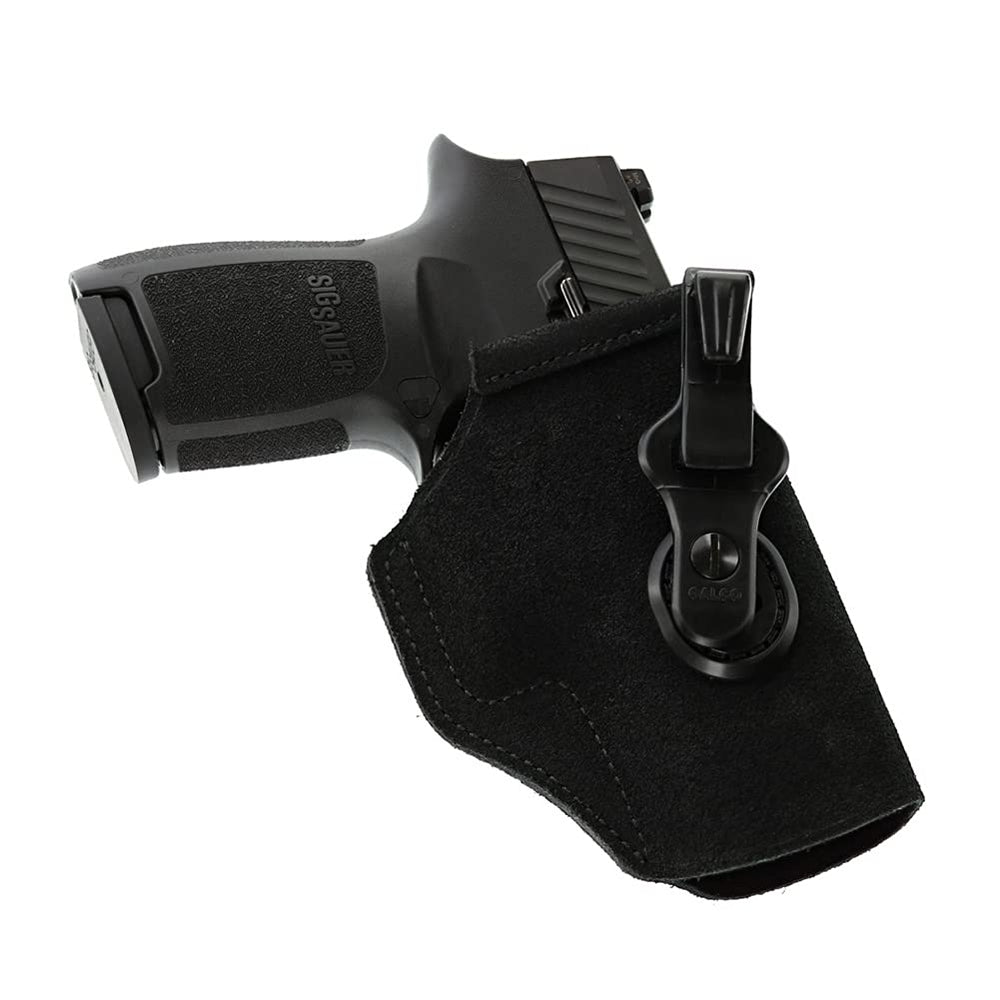 Galco Tuck-N-Go for Glock 43 and Shield, blue leather, easy draw.