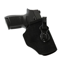 Galco Tuck-N-Go for Glock 43 and Shield, blue leather, easy draw.