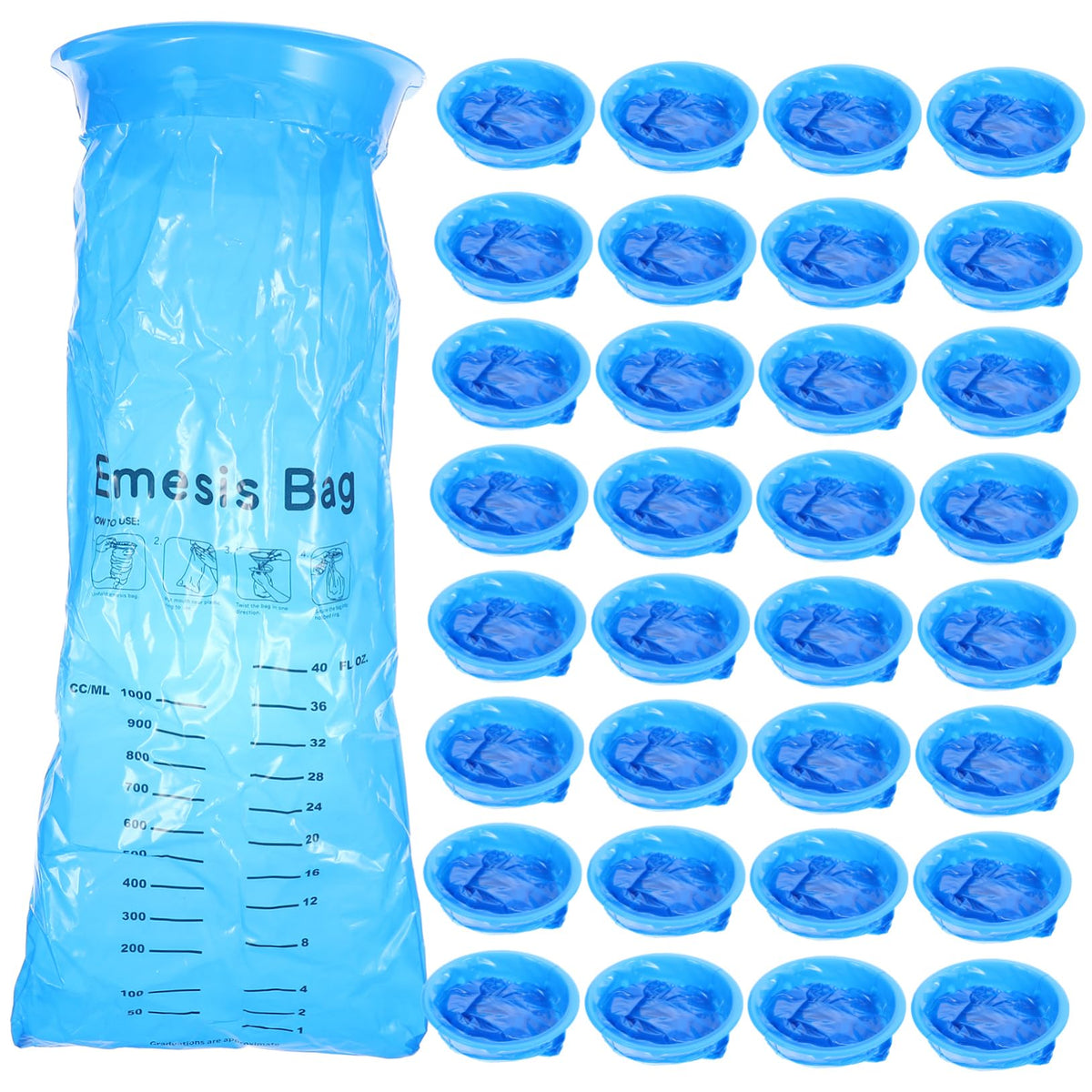 GALPADA 25pcs vomit bags pack for travel emergencies