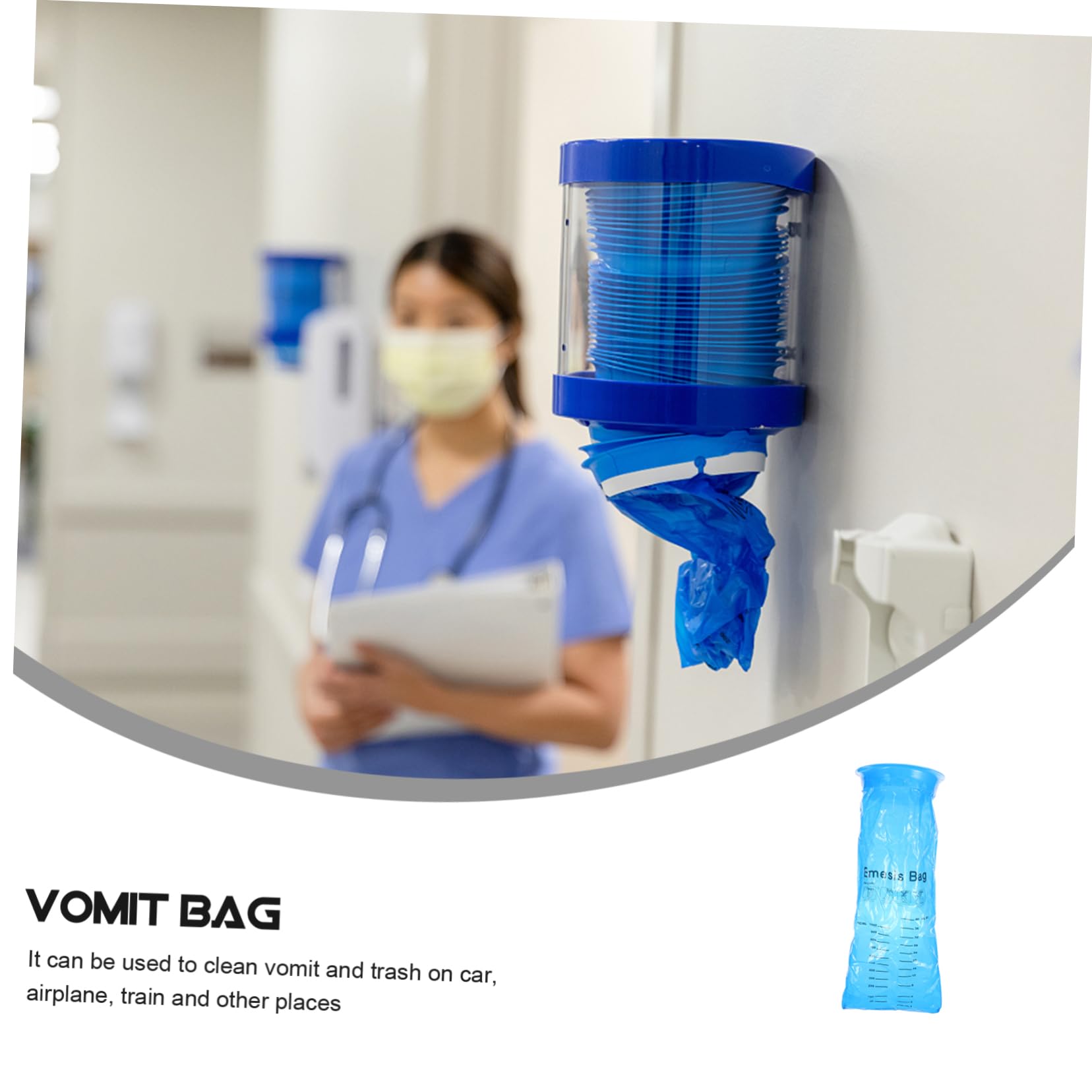 GALPADA blue vomit bags bundle easy to store in vehicles