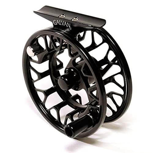 Galvan Brookie Fly Reel 0/1WT black, compact freshwater reel for light-line setups.