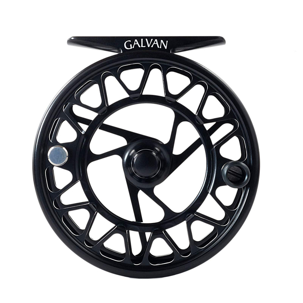Galvan Brookie fly reel dial action demonstrates precise tension with the Galvan Tension System