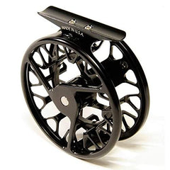 Galvan Brookie Fly Reel side view in black showing durable build.